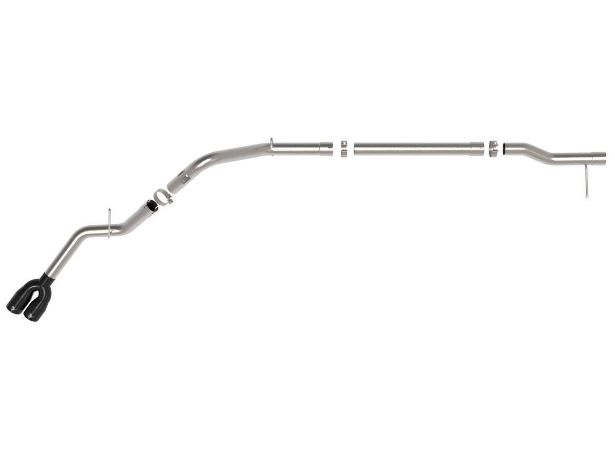 Rebel Xd Series 3 Inch 304 Stainless Steel Dpf-Back Exhaust w/Dual Tips GM Trucks 23-26 L6-3.0L (td) LZ0 aFe Power-6