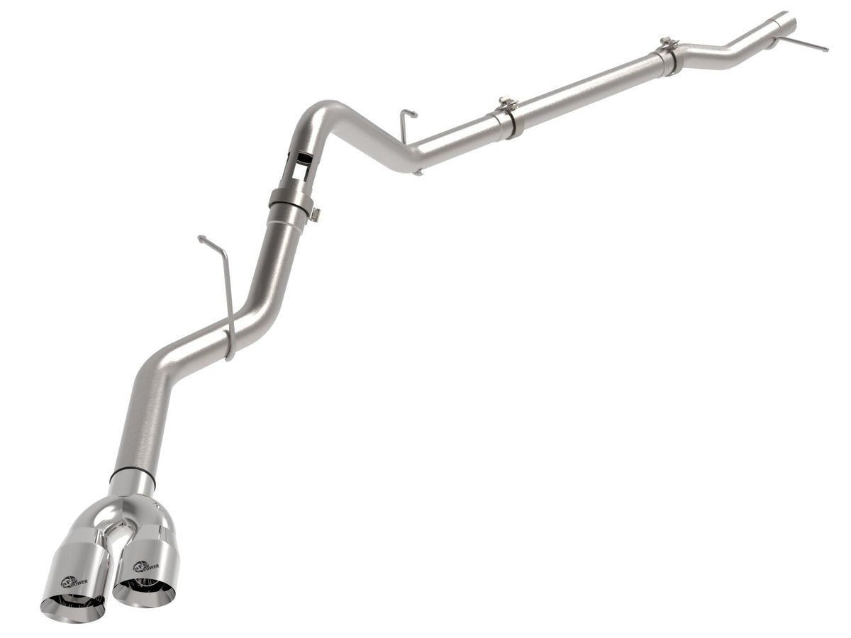 Rebel Xd Series 3 Inch 304 Stainless Steel Dpf-Back Exhaust w/Dual Tips GM Trucks 23-26 L6-3.0L (td) LZ0 aFe Power