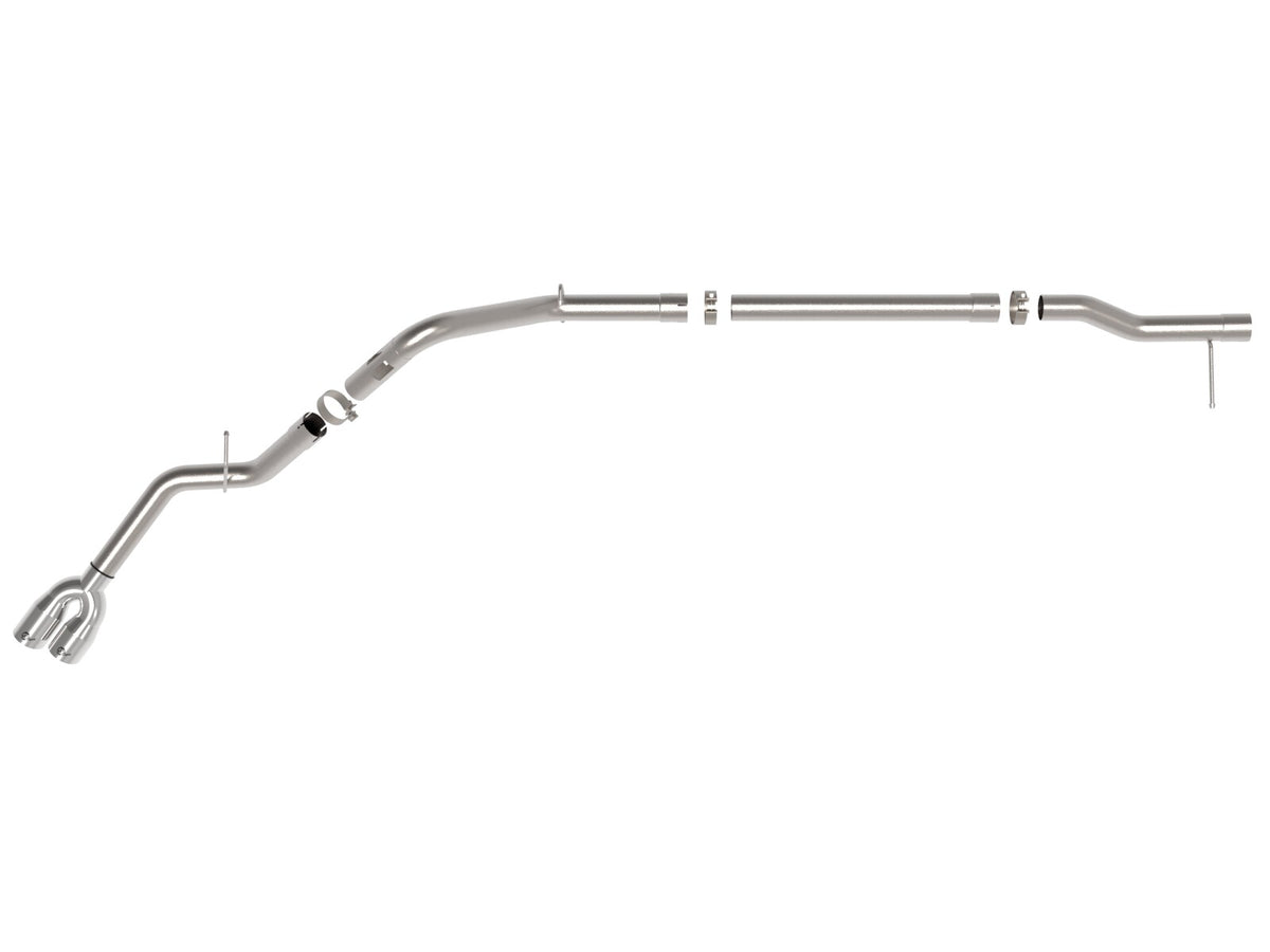 Rebel Xd Series 3 Inch 304 Stainless Steel Dpf-Back Exhaust w/Dual Tips GM Trucks 23-26 L6-3.0L (td) LZ0 aFe Power-1