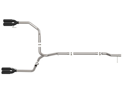Vulcan Series 3 Inch 304 Stainless Steel Dpf-Back Exhaust System w/ Tip GM Trucks 23-26 L6-3.0L (td) LZ0 aFe Power-7