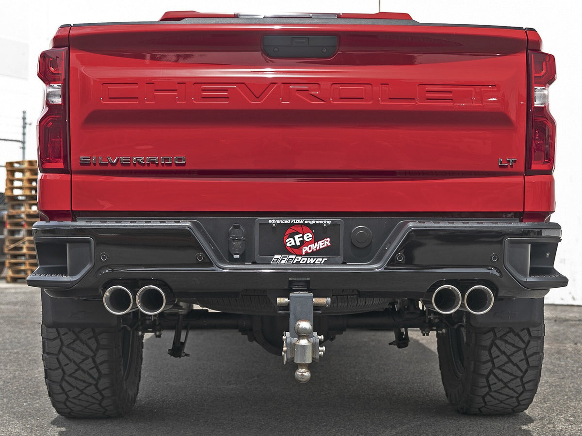 Vulcan Series 3 Inch 304 Stainless Steel Dpf-Back Exhaust System w/ Tip GM Trucks 23-26 L6-3.0L (td) LZ0 aFe Power-4