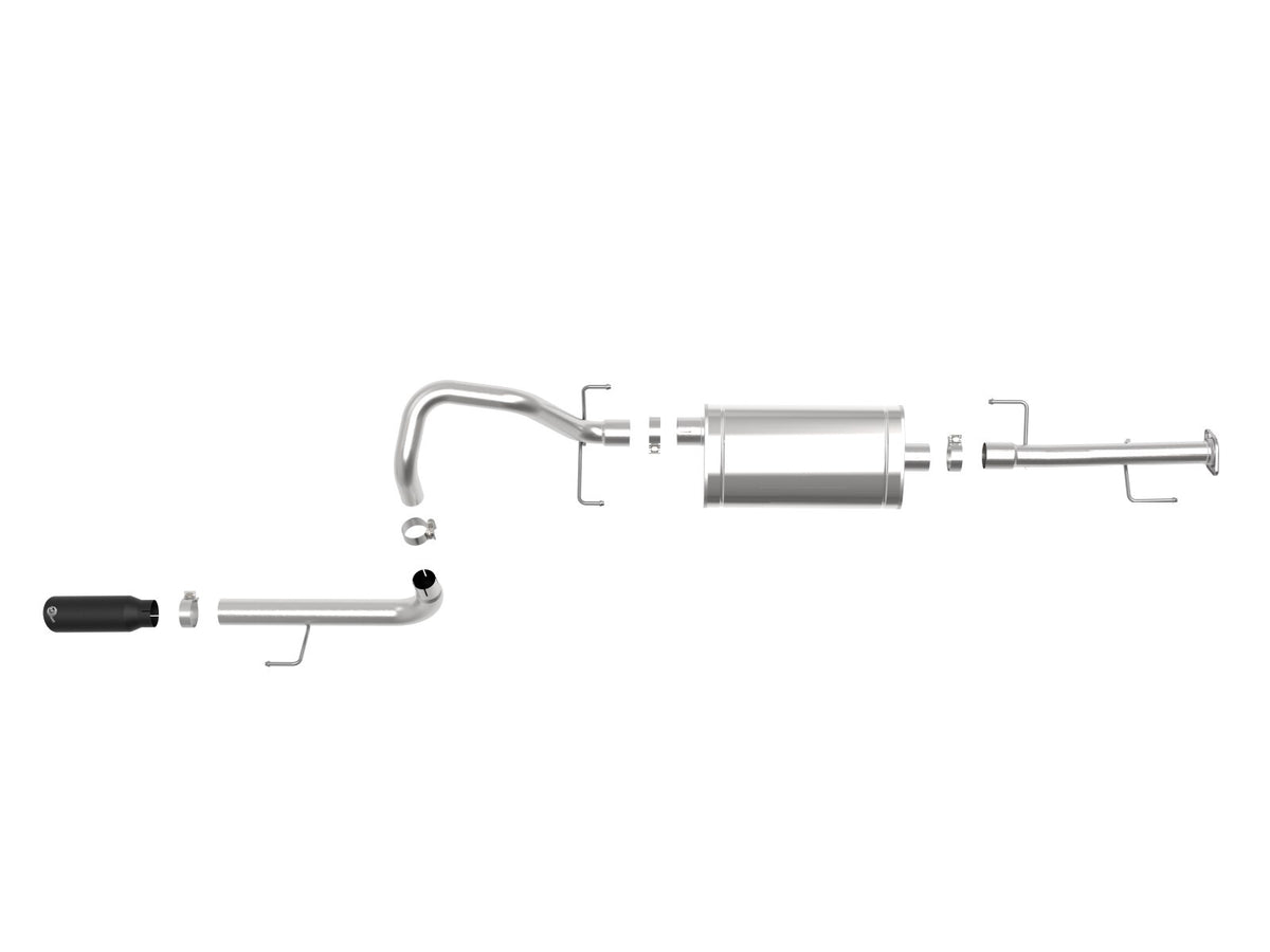 Mach Force-Xp 2-1/2 Inch 304 Stainless Steel Cat-Back Exhaust System w/ Tip Toyota 4Runner 10-24 V6-4.0L aFe Power-4
