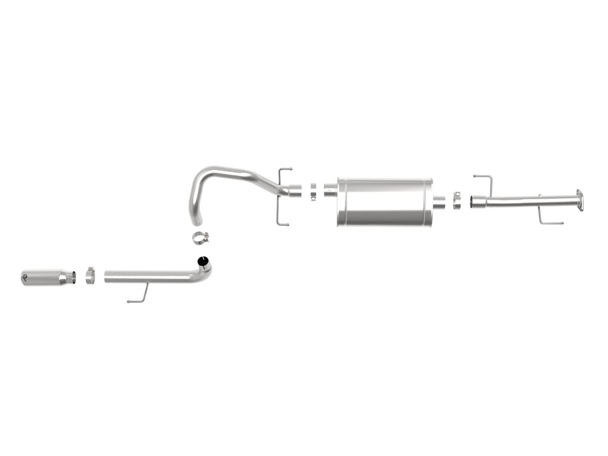 Mach Force-Xp 2-1/2 Inch 304 Stainless Steel Cat-Back Exhaust System w/ Tip Toyota 4Runner 10-24 V6-4.0L aFe Power-1