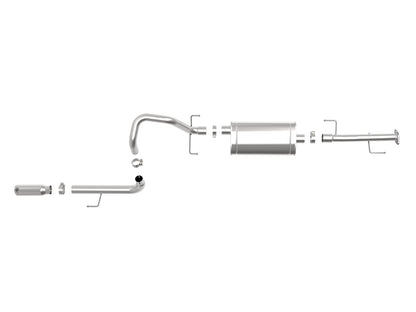 Mach Force-Xp 2-1/2 Inch 304 Stainless Steel Cat-Back Exhaust System w/ Tip Toyota 4Runner 10-24 V6-4.0L aFe Power-1