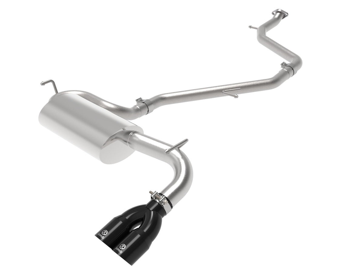 Takeda 2 Inch to 2-1/2 Inch 304 Stainless Steel Cat-Back Exhaust System w/ Tip Toyota C-Hr 18-22 L4-2.0L aFe Power-4