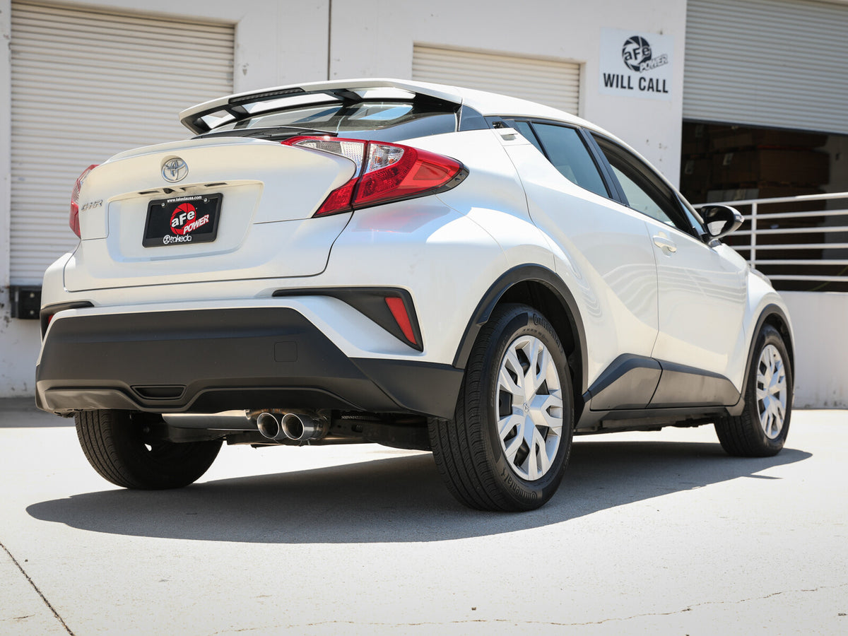 Takeda 2 Inch to 2-1/2 Inch 304 Stainless Steel Cat-Back Exhaust System w/ Tip Toyota C-Hr 18-22 L4-2.0L aFe Power-1