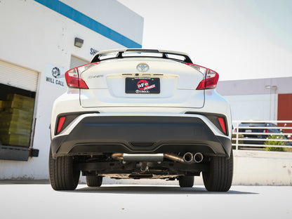 Takeda 2 Inch to 2-1/2 Inch 304 Stainless Steel Cat-Back Exhaust System w/ Tip Toyota C-Hr 18-22 L4-2.0L aFe Power-2