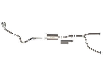 Vulcan Series 2-1/2 Inch to 3 Inch Stainless Steel Cat-Back Exhaust System Toyota Tundra 22-26 V6-3.4L (tt) aFe Power-1