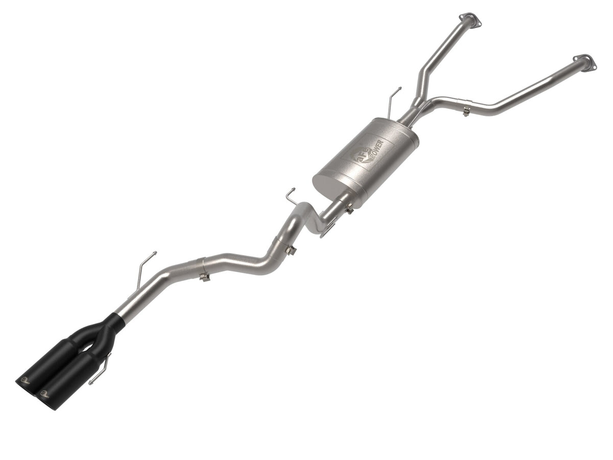 Vulcan Series 2-1/2 Inch to 3 Inch Stainless Steel Cat-Back Exhaust w/ Tip Toyota Sequoia 23-26 V6-3.4L (tt) aFe Power-5