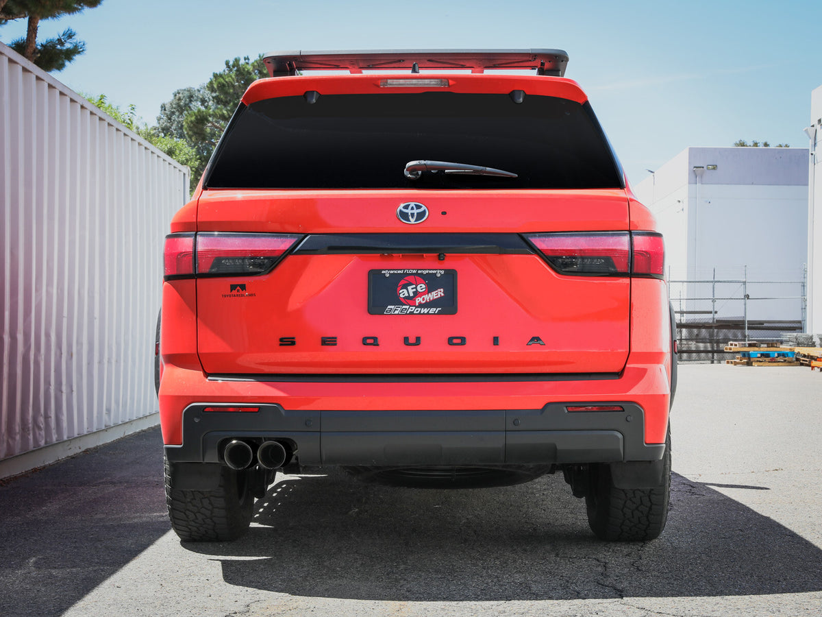 Vulcan Series 2-1/2 Inch to 3 Inch Stainless Steel Cat-Back Exhaust w/ Tip Toyota Sequoia 23-26 V6-3.4L (tt) aFe Power-8