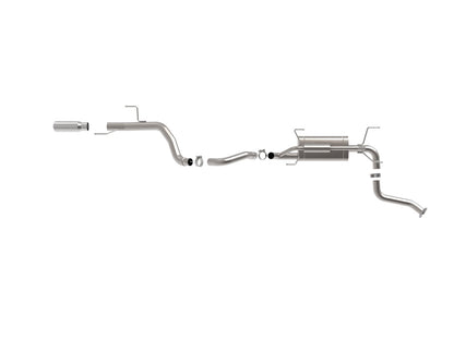 Vulcan Series 2-1/2 Inch Stainless Steel Cat-Back Exhaust w/ Tip Toyota Land Cruiser (J250) 24-26 L4-2.4L (t) aFe Power-2