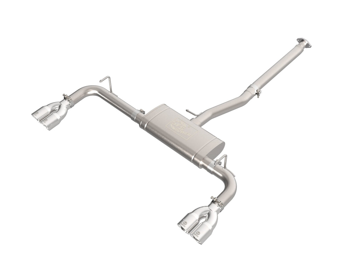 Takeda 2-1/2 Inch 304 Stainless Steel Cat-Back Exhaust System w/ Tip Lexus NX250 22-25 L4-2.5L aFe Power