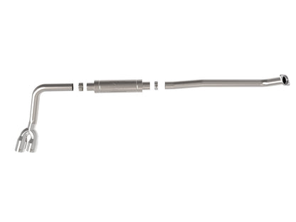 Rebel Series 3 Inch 304 Stainless Steel Middle-Side Exit Exhaust System Polished Toyota Hilux 15-26 L4-2.4/2.8L (td) aFe Power-2