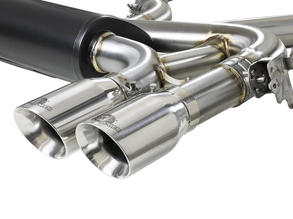 Mach Force-Xp 3-1/2 Inch 304 Stainless Steel Cat-Back Exhaust w/ Polished Tip BMW X5 M (F85) / X6 M (F86) 15-19 V8-4.4L (tt) S63 Moderate Sound Level aFe Power-1