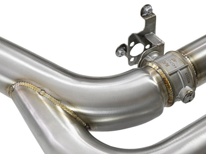 Mach Force-Xp 3-1/2 Inch 304 Stainless Steel Cat-Back Exhaust w/ Black Tip BMW X5 M (F85) / X6 M (F86) 15-19 V8-4.4L (tt) S63 aFe Power-3