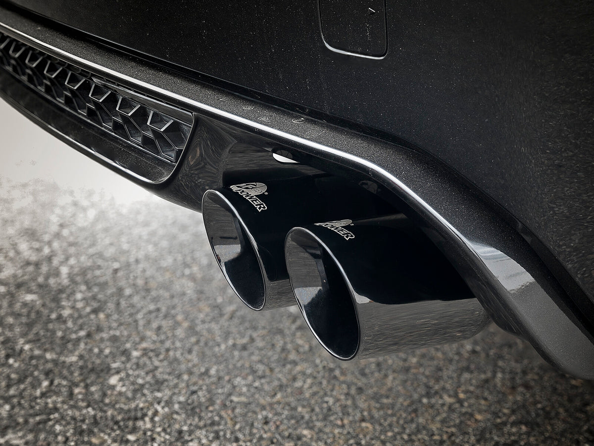Mach Force-Xp 3-1/2 Inch 304 Stainless Steel Cat-Back Exhaust w/ Black Tip BMW X5 M (F85) / X6 M (F86) 15-19 V8-4.4L (tt) S63 aFe Power-5