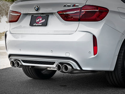Mach Force-Xp 3-1/2 Inch 304 Stainless Steel Cat-Back Exhaust w/ Polished Tip BMW X5 M (F85) / X6 M (F86) 15-19 V8-4.4L (tt) S63 Aggressive Sound Level aFe Power-5