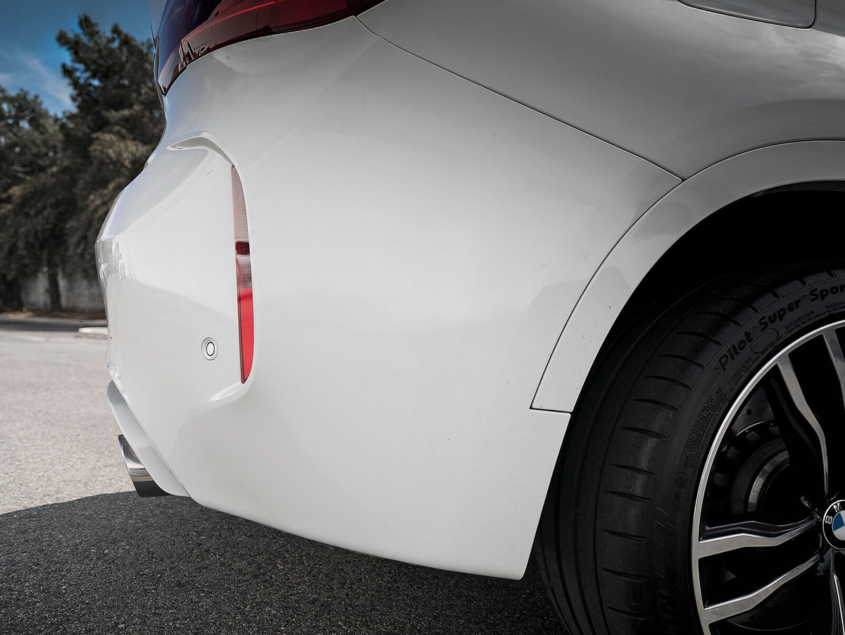 Mach Force-Xp 3-1/2 Inch 304 Stainless Steel Cat-Back Exhaust w/ Polished Tip BMW X5 M (F85) / X6 M (F86) 15-19 V8-4.4L (tt) S63 Aggressive Sound Level aFe Power-7