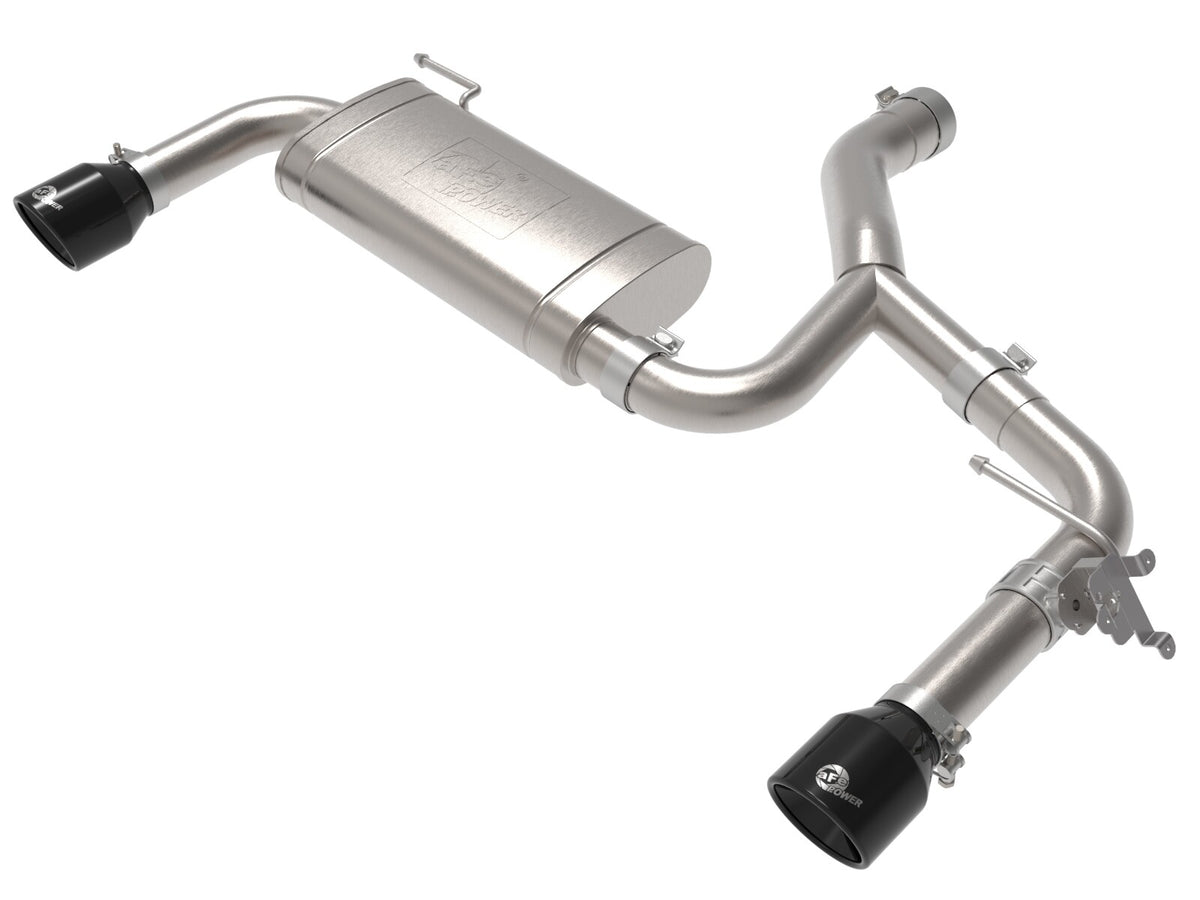 Mach Force-Xp 3 to 2-1/2 Inch Stainless Steel Axle-Back Exhaust w/ Tip BMW X1 (F48) 15-22 L4-2.0L (t) aFe Power-6