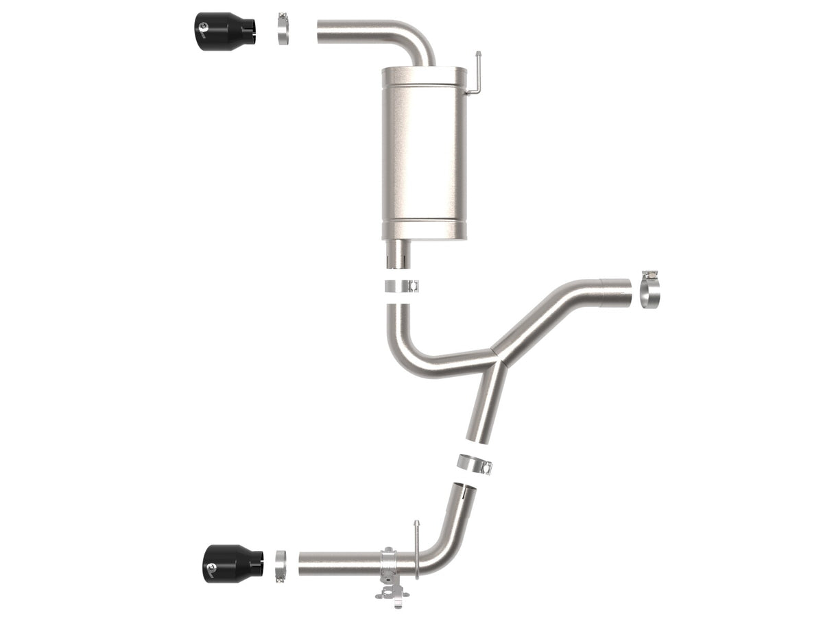 Mach Force-Xp 3 to 2-1/2 Inch Stainless Steel Axle-Back Exhaust w/ Tip BMW X1 (F48) 15-22 L4-2.0L (t) aFe Power-8