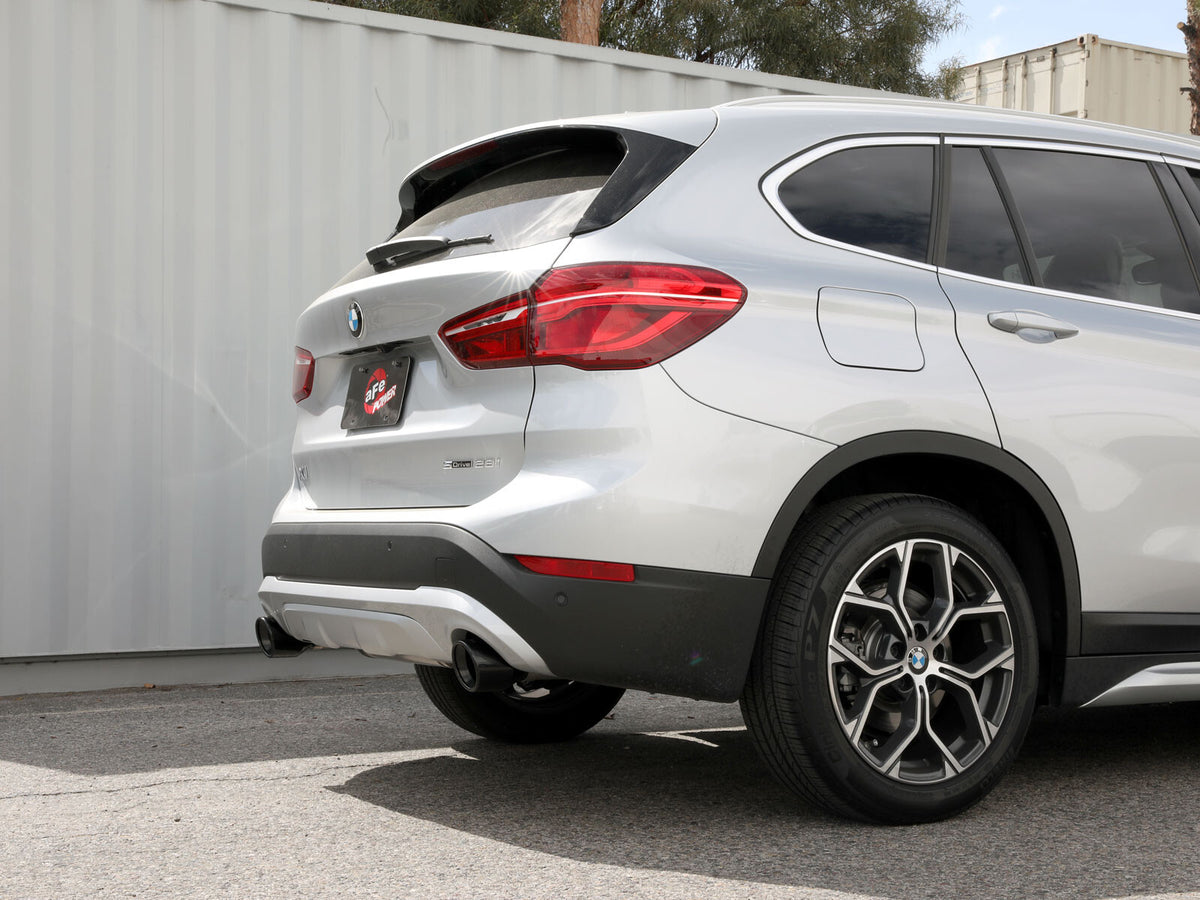 Mach Force-Xp 3 to 2-1/2 Inch Stainless Steel Axle-Back Exhaust w/ Tip BMW X1 (F48) 15-22 L4-2.0L (t) aFe Power-9