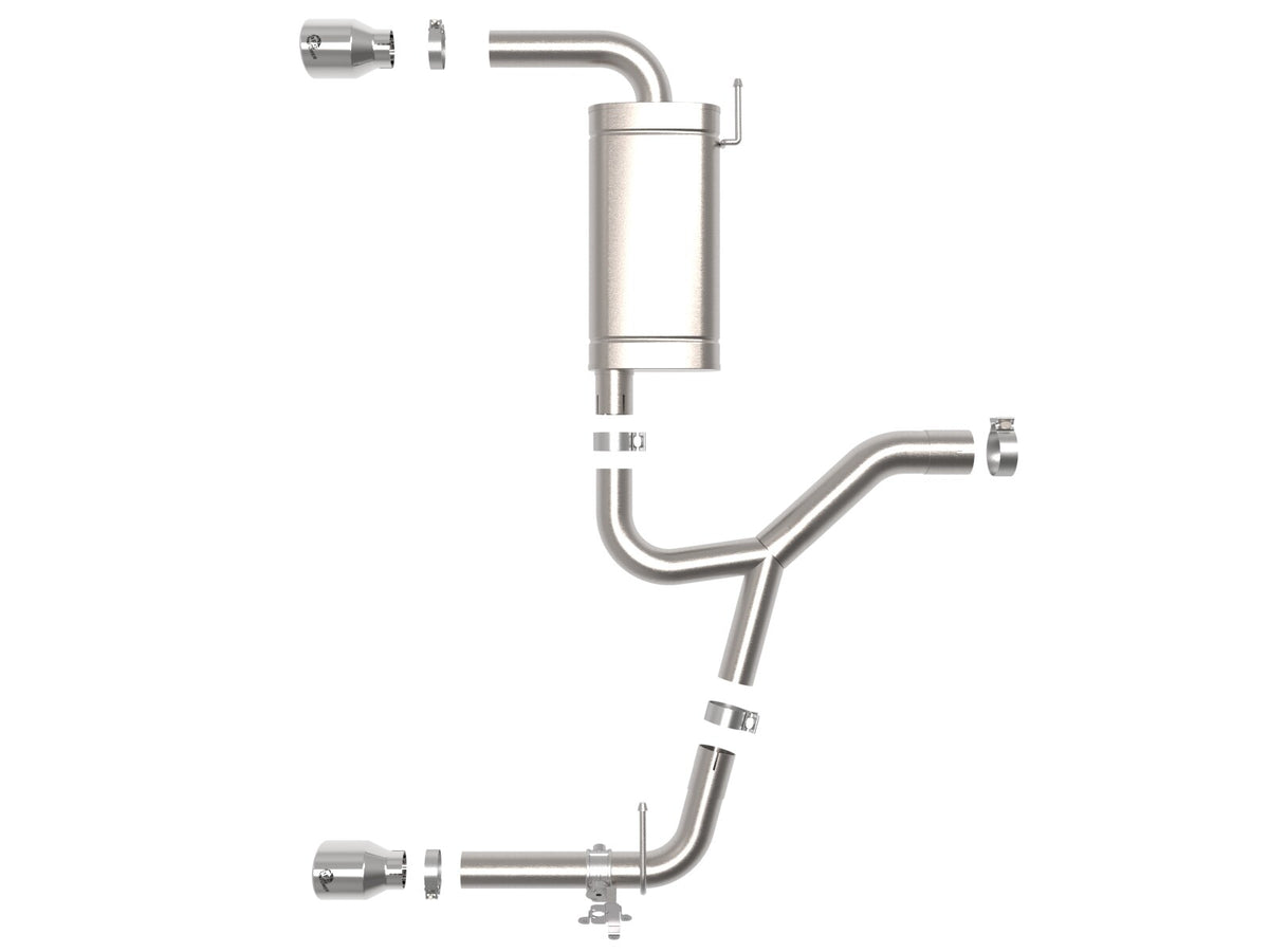 Mach Force-Xp 3 to 2-1/2 Inch Stainless Steel Axle-Back Exhaust w/ Tip BMW X1 (F48) 15-22 L4-2.0L (t) aFe Power-2