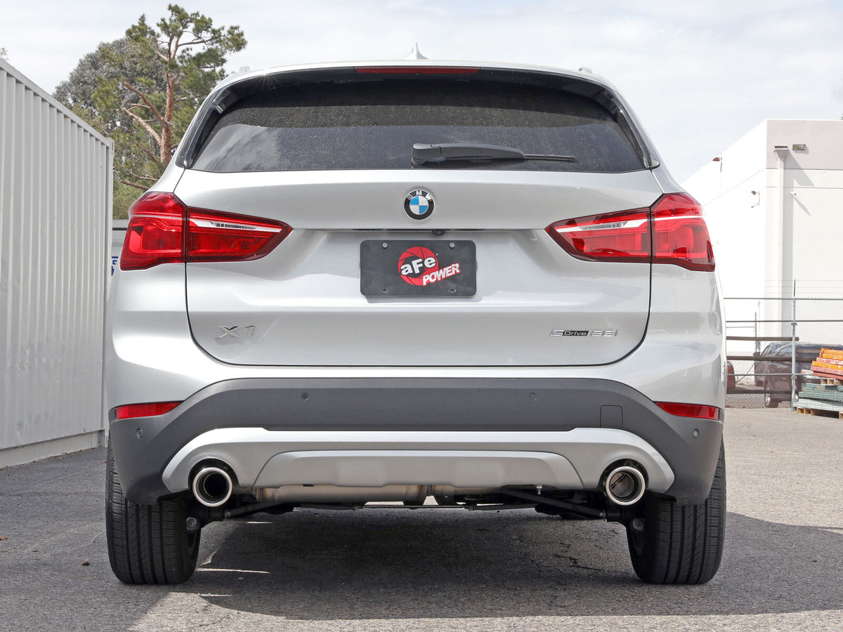 Mach Force-Xp 3 to 2-1/2 Inch Stainless Steel Axle-Back Exhaust w/ Tip BMW X1 (F48) 15-22 L4-2.0L (t) aFe Power-4