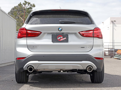 Mach Force-Xp 3 to 2-1/2 Inch Stainless Steel Axle-Back Exhaust w/ Tip BMW X1 (F48) 15-22 L4-2.0L (t) aFe Power-4