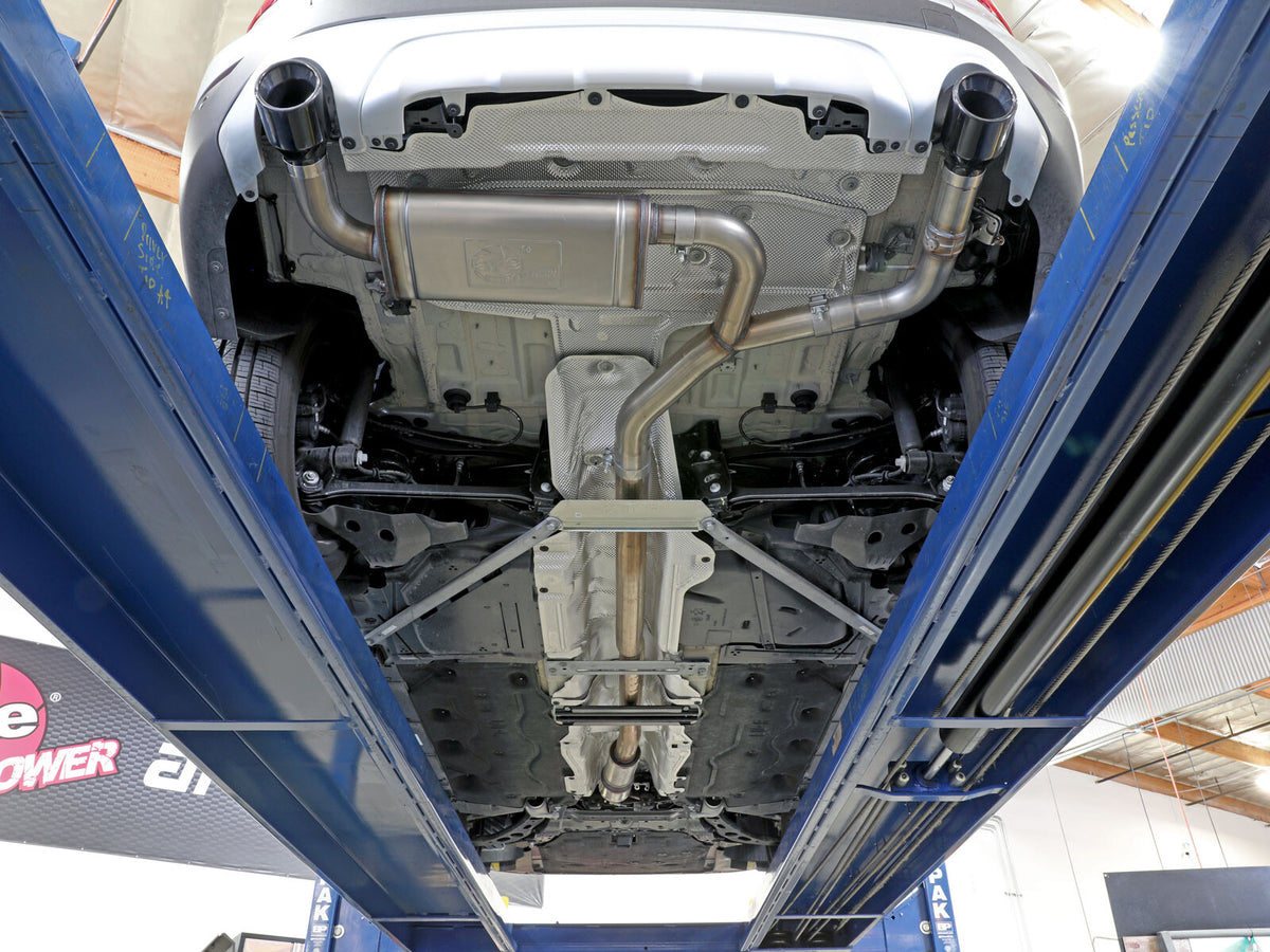 Mach Force-Xp 3 to 2-1/2 Inch Stainless Steel Axle-Back Exhaust w/ Tip BMW X1 (F48) 15-22 L4-2.0L (t) aFe Power-5
