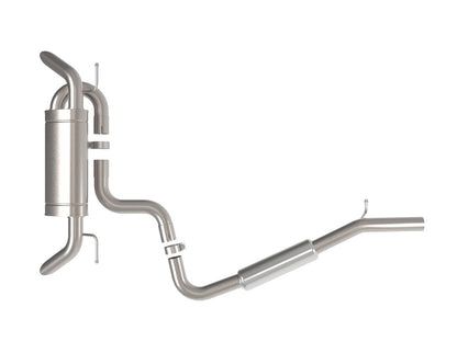 Mach Force-Xp 2-1/2 Inch Stainless Steel Cat-Back Exhaust System w/ Resonator Audi Q3 19-25 L4-2.0L (t) aFe Power-2