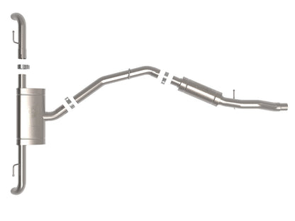 Mach Force-Xp 3 Inch to 2-1/2 Inch Stainless Steel Cat-Back Exhaust System Audi Q5 17-24 L4-2.0L (t) aFe Power-2