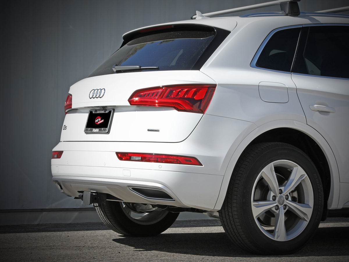 Mach Force-Xp 3 Inch to 2-1/2 Inch Stainless Steel Cat-Back Exhaust System Audi Q5 17-24 L4-2.0L (t) aFe Power-3