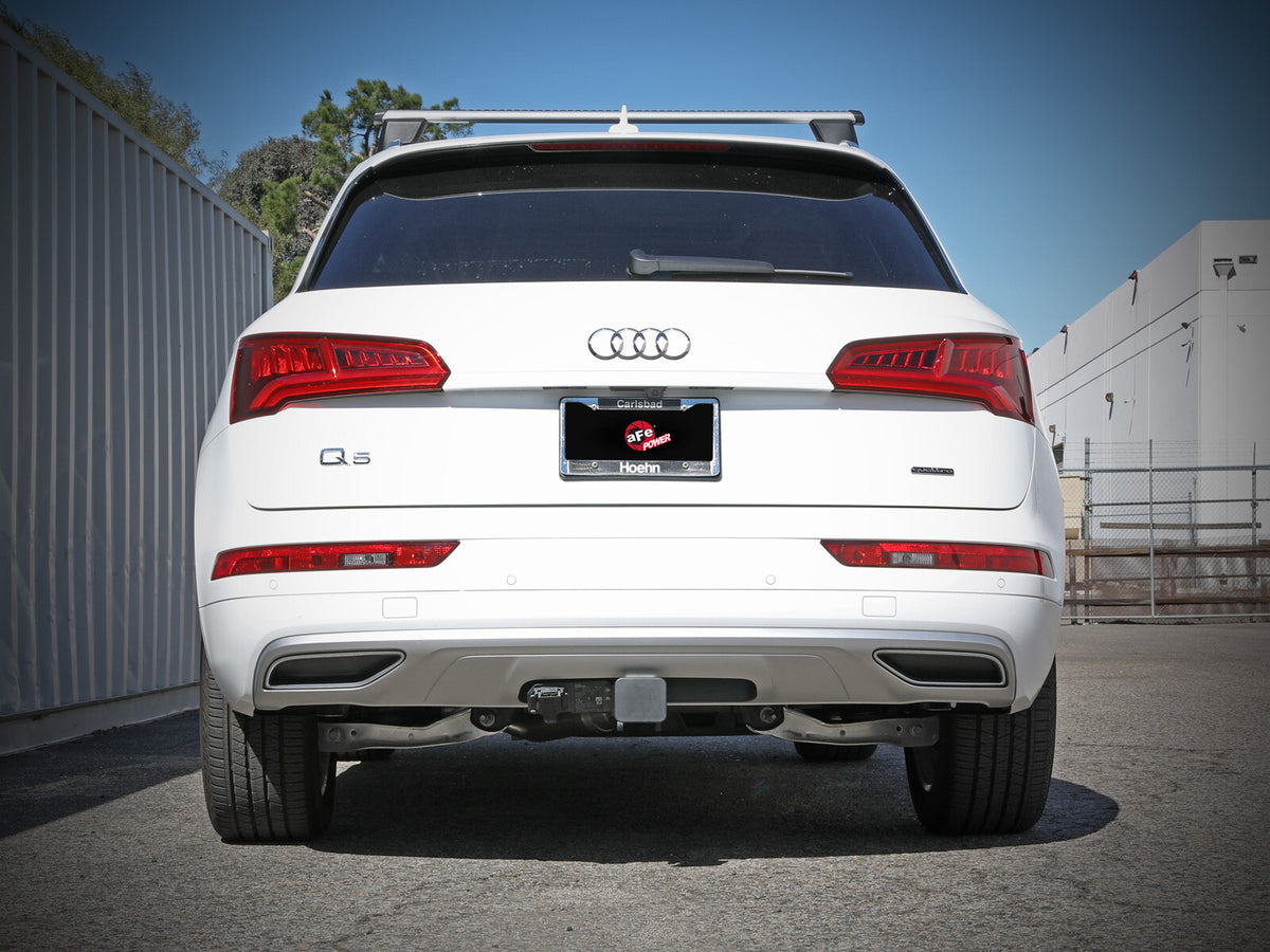 Mach Force-Xp 3 Inch to 2-1/2 Inch Stainless Steel Cat-Back Exhaust System Audi Q5 17-24 L4-2.0L (t) aFe Power-4