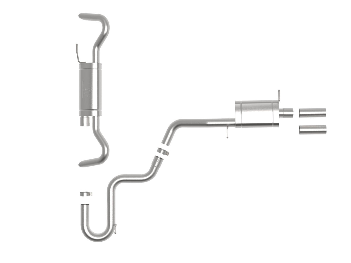 Mach Force-Xp 3 Inch to 2-1/2 Inch 304 SS Cat-Back Hi-Tuck Exhaust System Volkswagen Atlas 18-26 L4-2.0L/V6-3.6L aFe Power-1