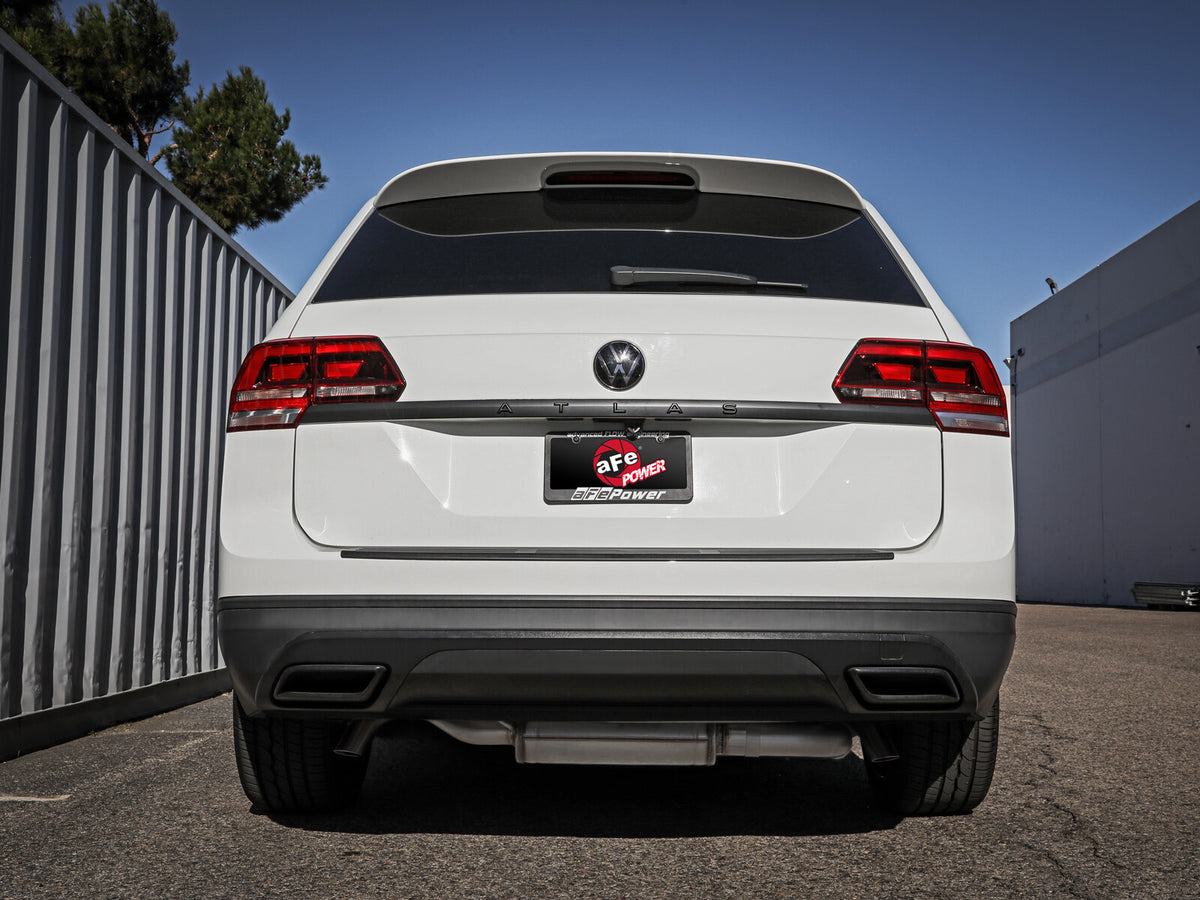 Mach Force-Xp 3 Inch to 2-1/2 Inch 304 SS Cat-Back Hi-Tuck Exhaust System Volkswagen Atlas 18-26 L4-2.0L/V6-3.6L aFe Power-3