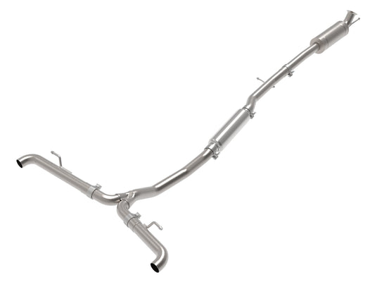Mach Force-Xp 2-1/2 Inch to 2-1/4 Inch 304 Stainless Steel Cat-Back Exhaust System Mercedes Benz GLA250 14-19 L4-2.0L (t) aFe Power