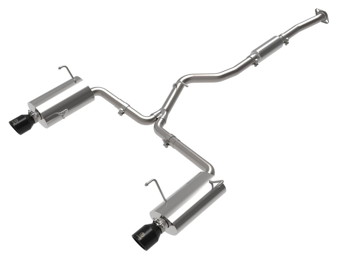 Takeda 2-1/2 Inch to 2-1/4 Inch 304 Stainless Steel Cat-Back Exhaust w/ Tip Subaru Forester Xt 14-18 H4-2.5L (t) aFe Power-5