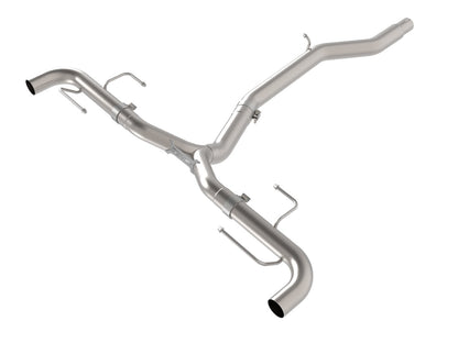 Mach Force-Xp 3 Inch to 2-1/2 Inch 304 Stainless Steel Axle-Back Exhaust System Alfa Romeo Stelvio 17-26 L4-2.0L (t) aFe Power