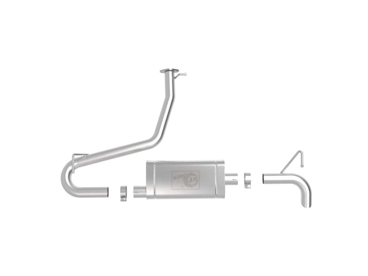 Takeda 2-1/2 Inch 304 Stainless Steel Axle-Back Exhaust System Hyundai Kona 18-23 L4-1.6L (t) aFe Power-1