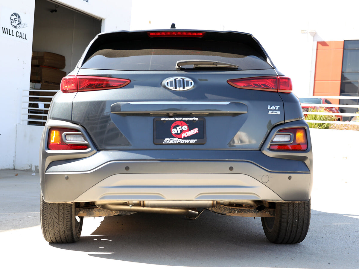 Takeda 2-1/2 Inch 304 Stainless Steel Axle-Back Exhaust System Hyundai Kona 18-23 L4-1.6L (t) aFe Power-3