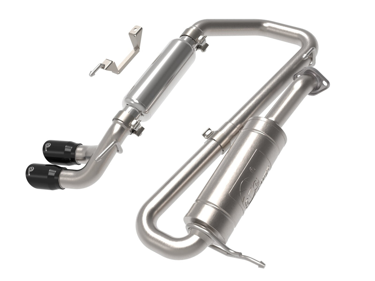 Takeda 2-1/4 Inch 304 Stainless Steel Cat-Back Exhaust System w/ Black Tip Suzuki Jimny 18-25 L4-1.5L aFe Power