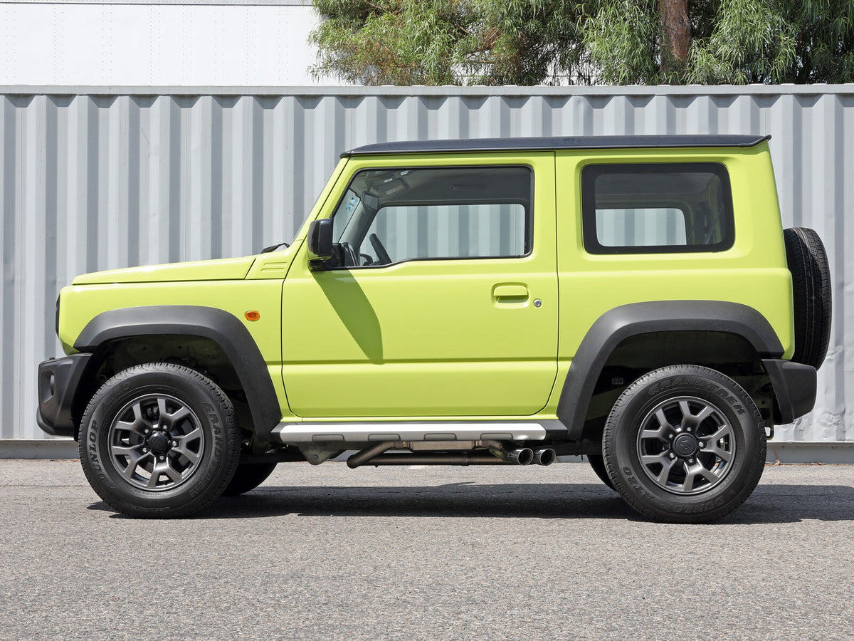 Takeda 2-1/4 Inch 304 Stainless Steel Cat-Back Exhaust System w/ Black Tip Suzuki Jimny 18-25 L4-1.5L aFe Power-3