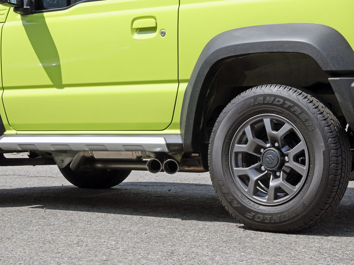 Takeda 2-1/4 Inch 304 Stainless Steel Cat-Back Exhaust w/ Polished Tip Suzuki Jimny 18-25 L4-1.5L aFe Power-2