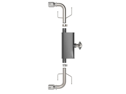 Takeda 2-1/2 Inch 304 Stainless Steel Axle-Back Exhaust System w/ Tip Mazda Cx-5 17-25 L4-2.5/2.5L (t) aFe Power-1