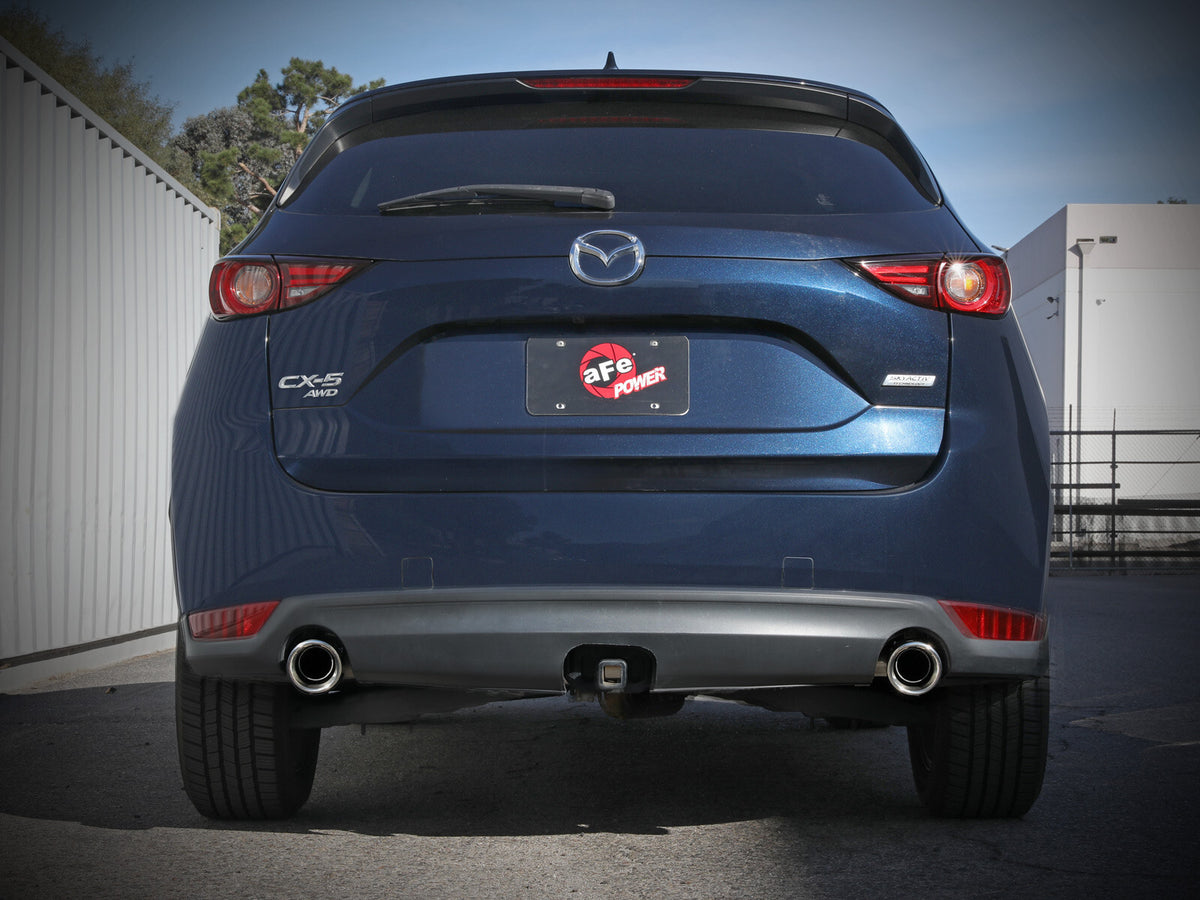 Takeda 2-1/2 Inch 304 Stainless Steel Axle-Back Exhaust System w/ Tip Mazda Cx-5 17-25 L4-2.5/2.5L (t) aFe Power-3