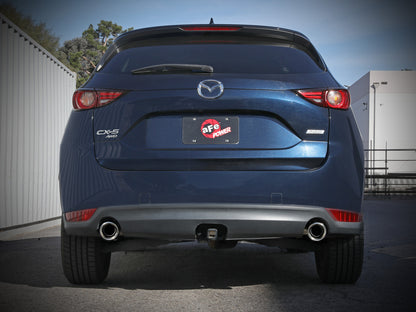 Takeda 2-1/2 Inch 304 Stainless Steel Axle-Back Exhaust System w/ Tip Mazda Cx-5 17-25 L4-2.5/2.5L (t) aFe Power-3