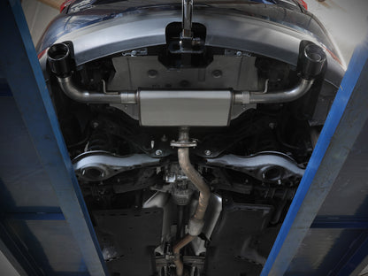 Takeda 2-1/2 Inch 304 Stainless Steel Axle-Back Exhaust System w/ Tip Mazda Cx-5 17-25 L4-2.5/2.5L (t) aFe Power-4