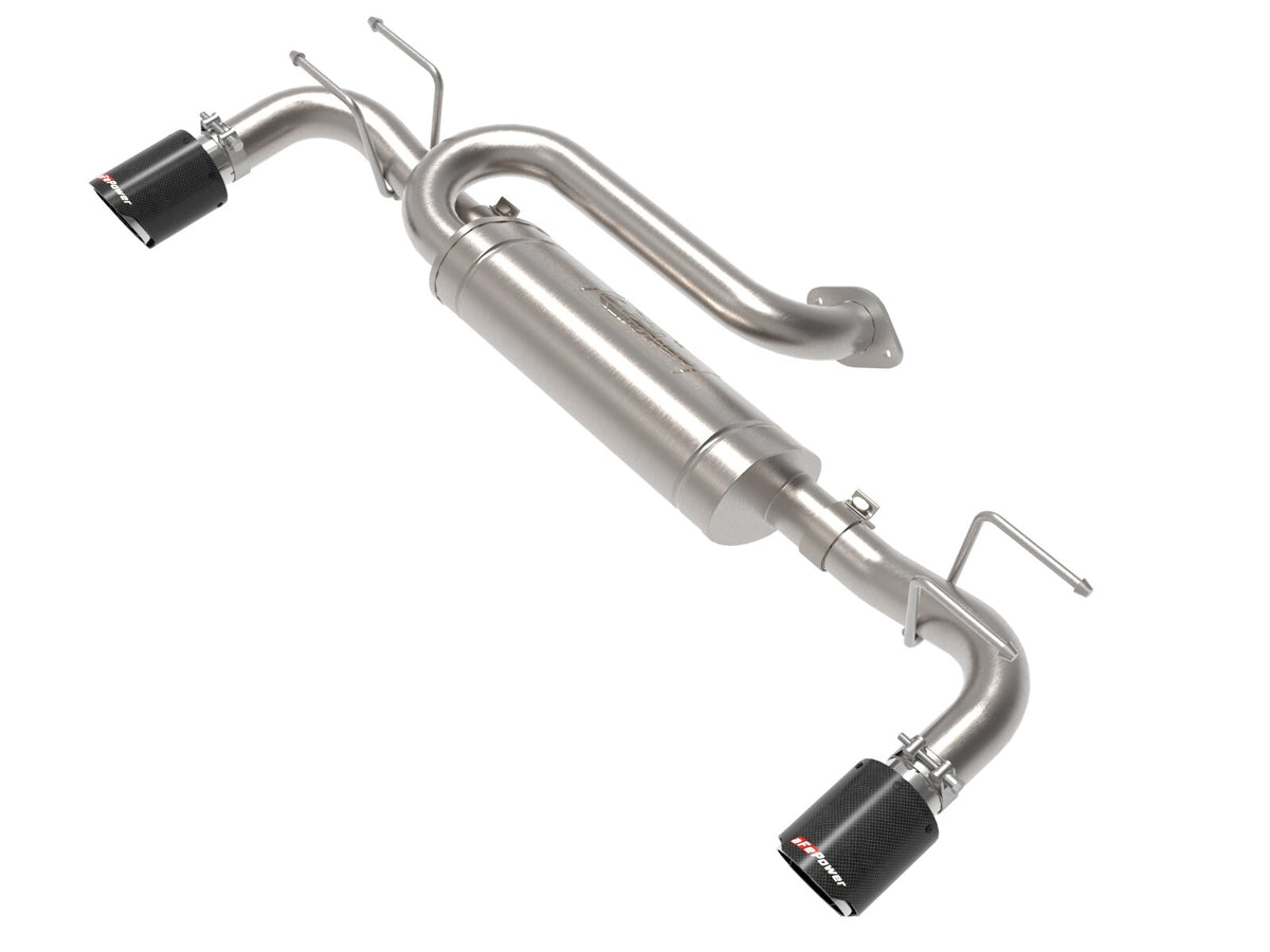 Takeda 3 Inch to 2-1/2 Inch 304 Stainless Steel Axle-Back Exhaust Mazda 3 Hatchback 19-26 L4-2.5L/2.5L (t) aFe Power-10
