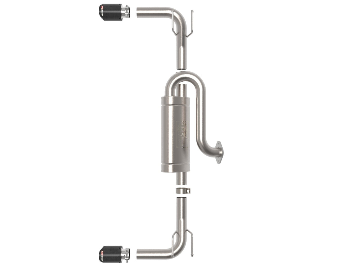 Takeda 3 Inch to 2-1/2 Inch 304 Stainless Steel Axle-Back Exhaust Mazda 3 Hatchback 19-26 L4-2.5L/2.5L (t) aFe Power-11