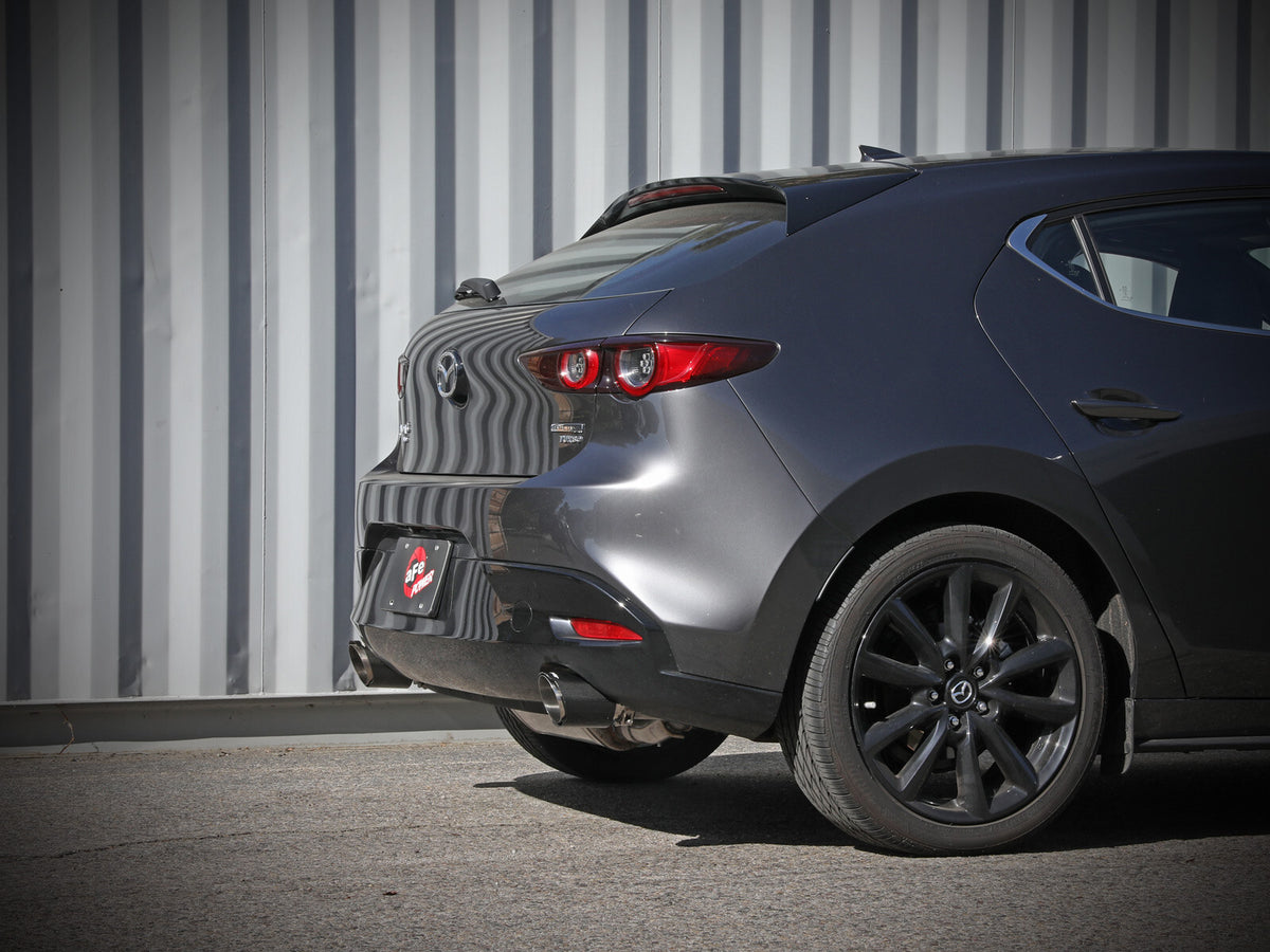 Takeda 3 Inch to 2-1/2 Inch 304 Stainless Steel Axle-Back Exhaust Mazda 3 Hatchback 19-26 L4-2.5L/2.5L (t) aFe Power-12